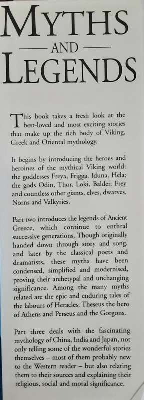 Myths and Legends, Viking, Oriental, Greek by David Bellingham, Clio Whittaker, John Frant