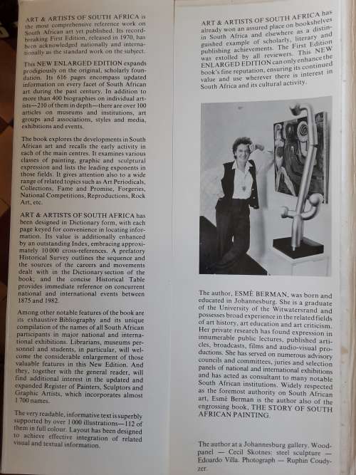 Art and Artists of South Africa, New Enlarged Edition by Esme Berman