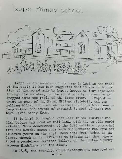 Looking Down the Years A History of the Ixopo School by David Johansen **Scarce Limited nbr 25/30***