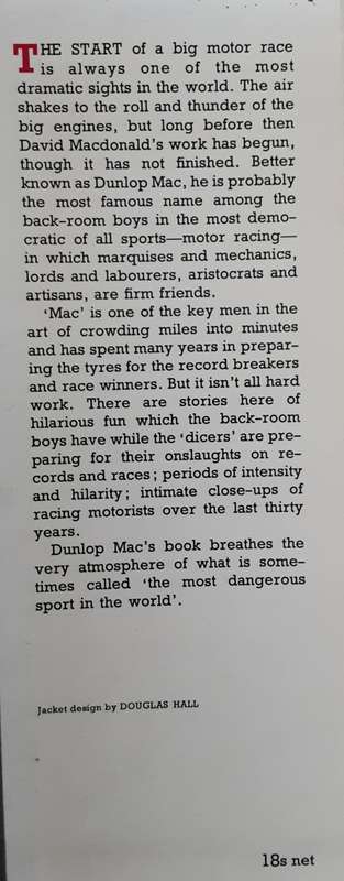 Fifty Years with the Speed Kings by David McDonald ( Dunlop Mac)