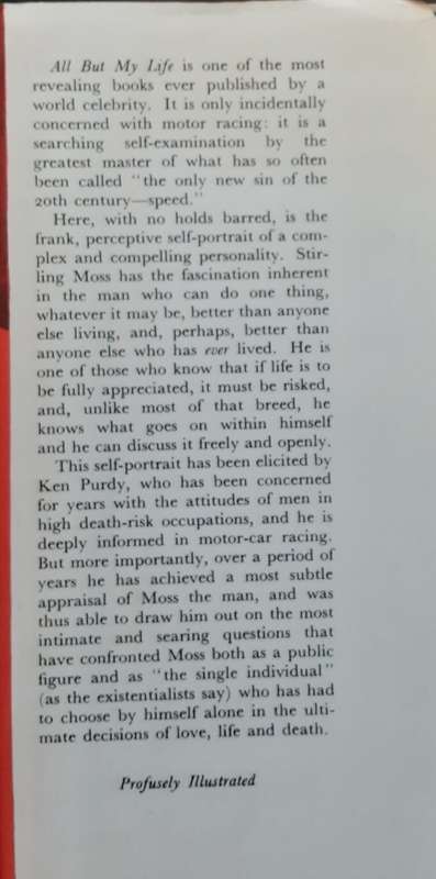 All But My Life Stirling Moss Face to Face with Ken W Purdy