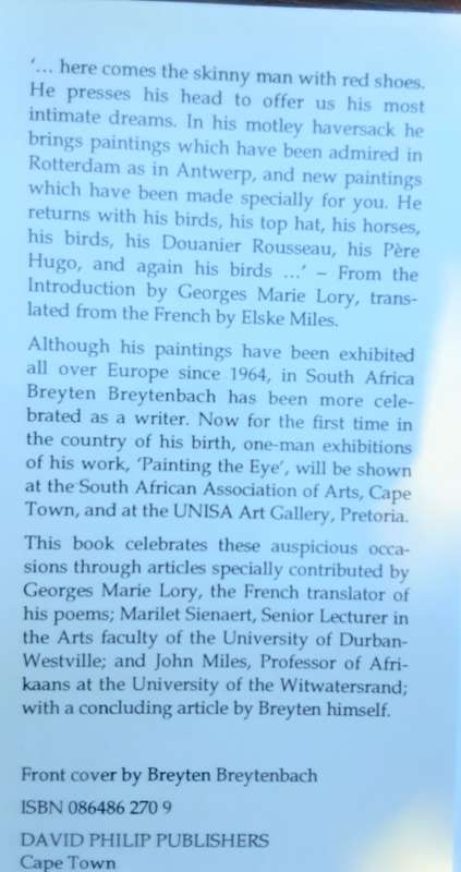 Painting The Eye by Breyten Breytenbach