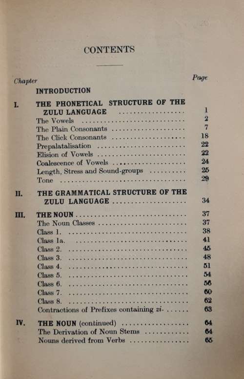 Text Book of Zulu Grammar by Clement M Doke