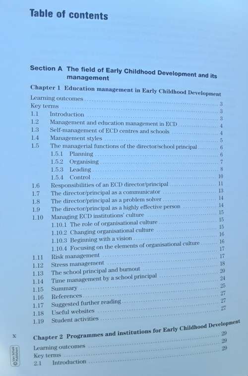 Education Management in Early Childhood Development 2nd Edition by Meier and Marais