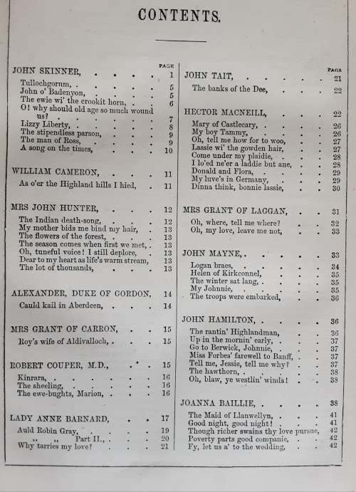 The Scottish Minstrel, The Songs of Scotland with Memoirs of the Poets by Rev Charles Rogers