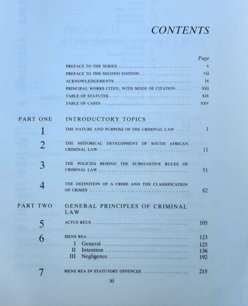 South African Criminal Law and Procedure Vol 1 by Burchell and Hunt 1983