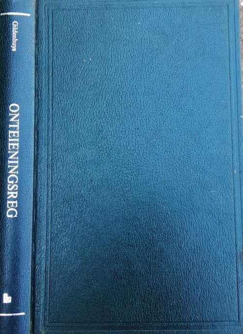 Onteieningsreg by Antonie Gildenhuys