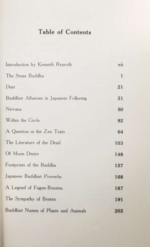 The Buddhist Writings of Lafcadio Hearn edited by Kenneth Rexroth