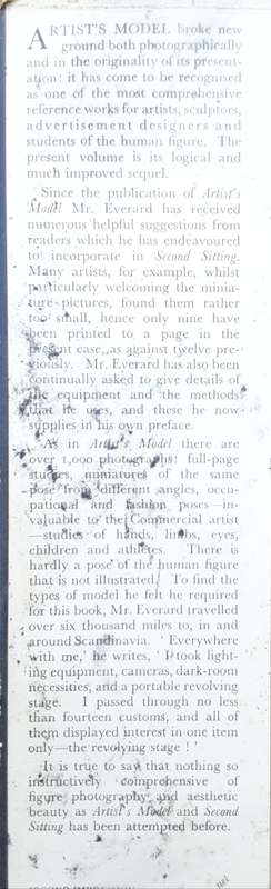 Second Sitting, Another Artist`s Model by John Everard