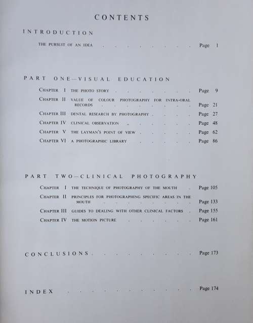 Photographic Aids To Clinical Dental Practice by James M Dyce **SIGNED COPY**