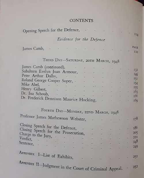 Trial of James Camb The Port Hole Murder edited by Geoffrey Clarke