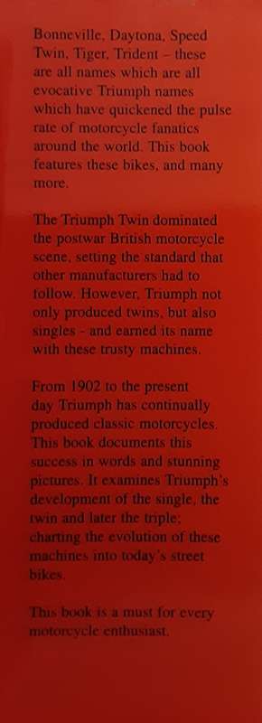 The Illustrated History of Triumph Motorcycles by Roy Bacon