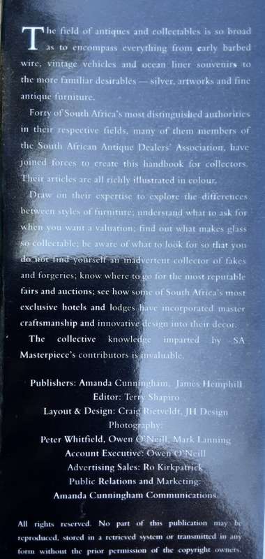 SA Masterpiece, Resource Manual for Antiques, Collectables, Fine Arts and Interiors