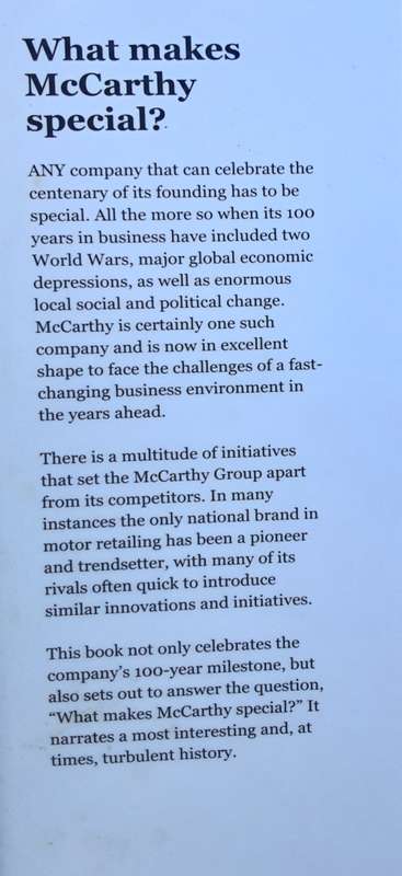 Driven, McCarthy`s 100 Year Journey edited by Roger Houghton