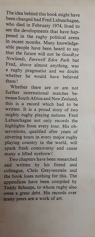Goodbye Newlands Farewell Eden Park by Fred Labuscgagne