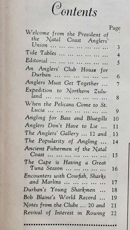 The South African Angler Vol 1 June 1947  to vol 12 May 1948 bound from the Circulation Manager