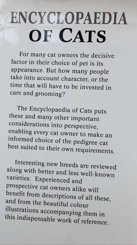 Encyclopedia of Cats by Esther J J Verhoff-Verhallen