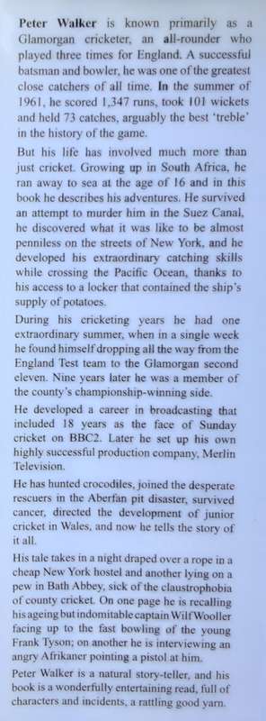It`s Not Just Cricket by Peter Walker **SIGNED COPY**