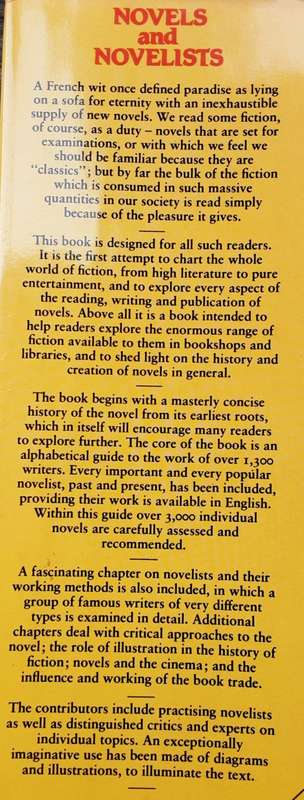 Novels and Novelists A Guide to the World of Fiction by Martin Seymour Smith