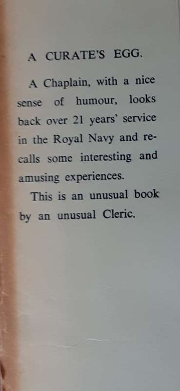 A Curate`s Egg by Edgar Rea, Chaplain, Royal Navy