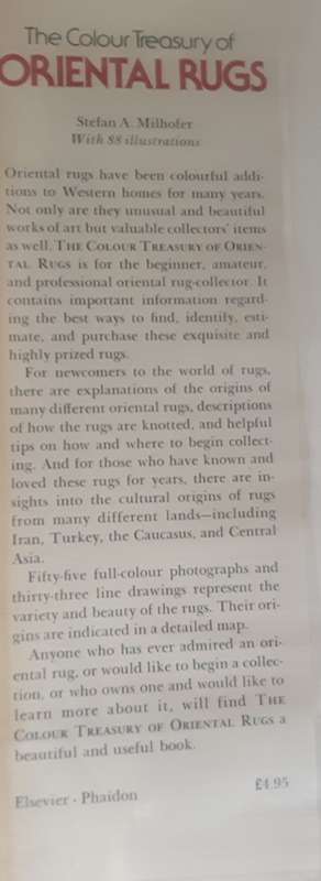 The Colour Treasury of Oriental Rugs by Stefan Milhofer