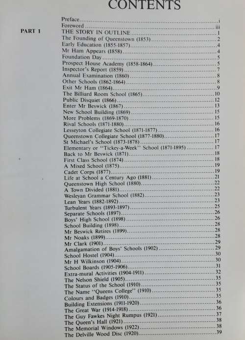History of Queen`s College 1858-1983 by S G Barry