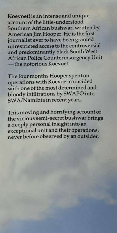 Koevoet! The Inside Story by Jim Hooper **First Edition**