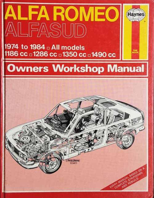 Alfa Romeo Alfasud 1974 to 1984 all models Haynes Manual nbr 292