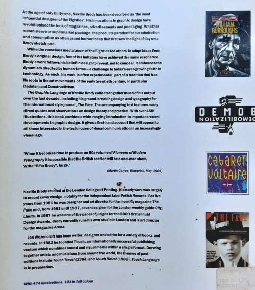 The Graphic Language of Neville Brody