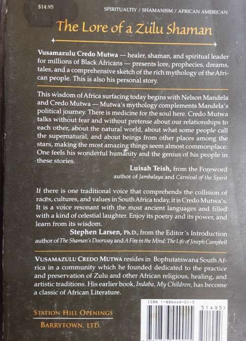 Song of the Stars The Lore of A Zulu Shaman by Vusamazulu Credo Mutwa