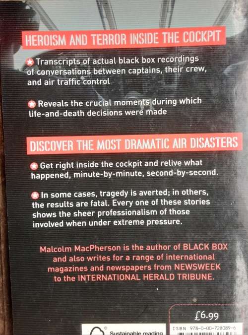Air Disasters, Dramatic Black Box Flight Recordings by Malcolm MacPherson