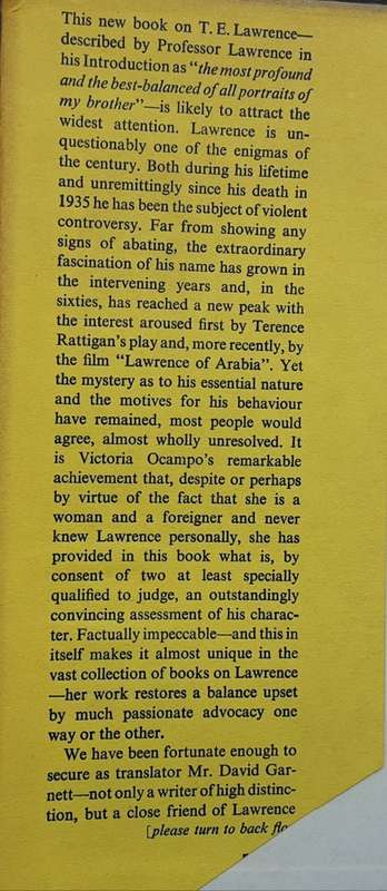 338171 T E Lawrence of Arabia by Victoria Ocampo