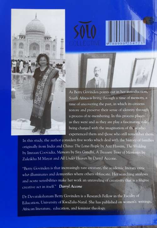 A Time of Memory reflections on recent South African Writings by D B Govinden