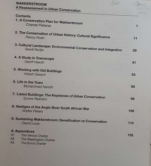 Wakkerstroom, A Re-Assessment in Urban Conservation edited by Prof Walter Peters