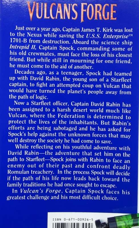 Star Trek, Vulcan`s Force by Josepha Sherman and Susan Shwartz