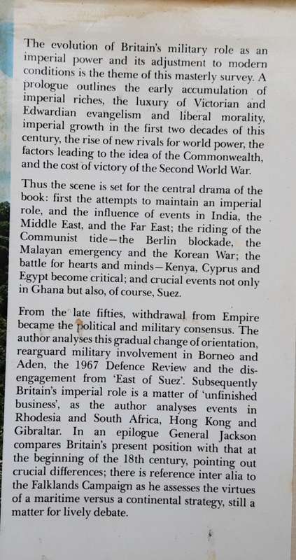 Withdrawal From Empire by General Sir William Jackson GBE KCB MC