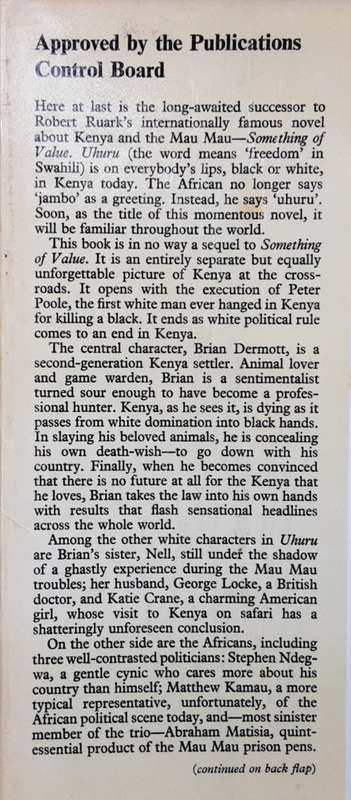 Uhuru by Robert Ruark
