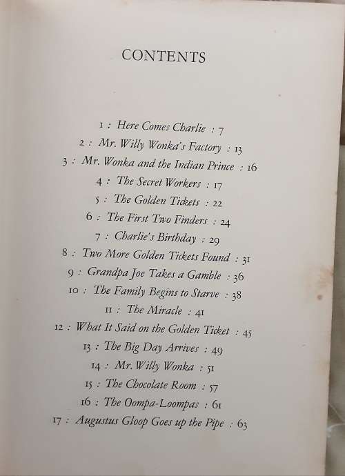 Charlie and the Chocolate Factory by Roald Dahl, 3rd Impression 1971