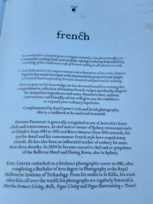 French by Damien Pignolet