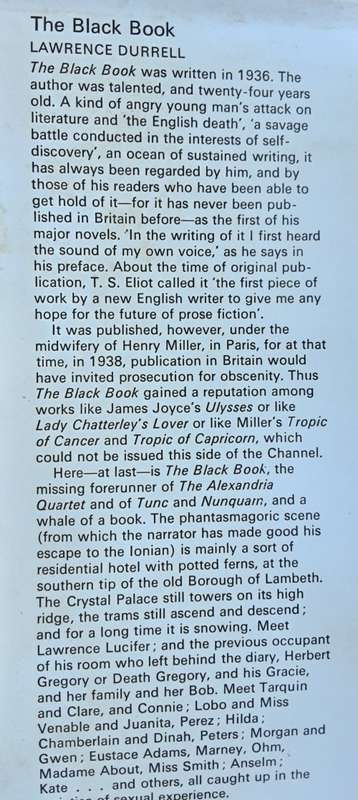 The Black Book by Lawrence Durrell