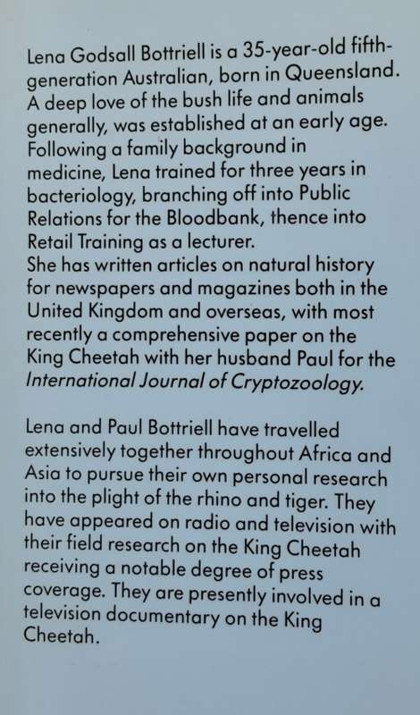 King Cheetah, The Story of the Quest by Lena Godsall Bottriell
