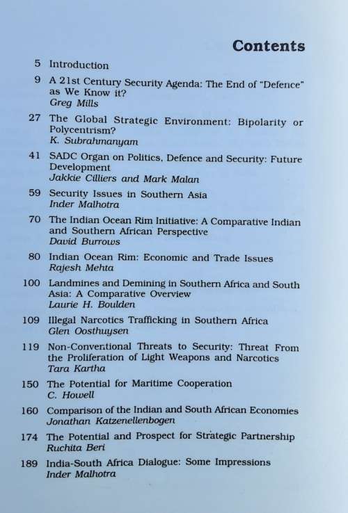 South Africa - India Strategic Partnership into the 21st Century edited by Jasjit Singh