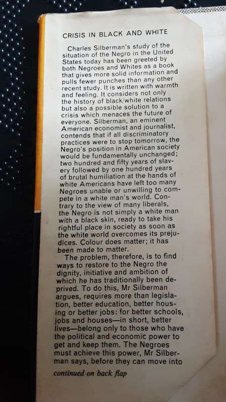 Crisis in Black And White by Charles E Silberman