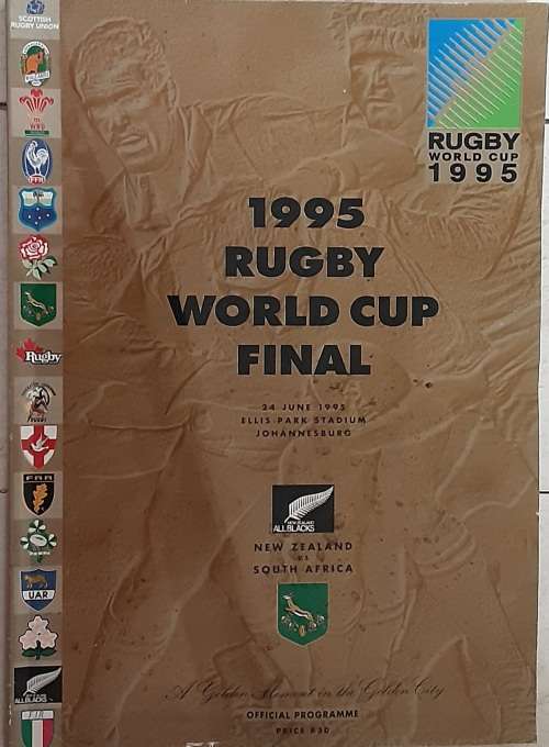 1995 Rugby World Cup Final Official Programme New Zealand vs South Africa