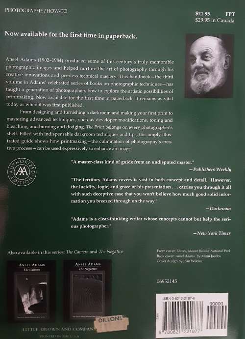 Ansel Adams 3 vol set The Camera, The Negative, The Print