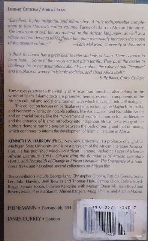 The Marabout and the Muse New Approaches to Islam in African Literature by Harrow