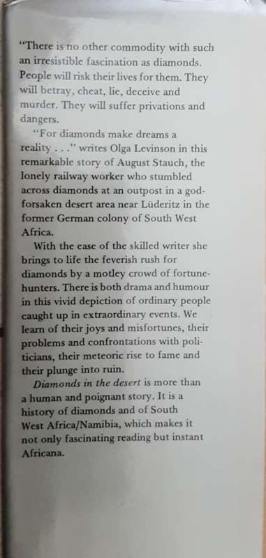 Diamonds in the Desert, The Story of August Stauch and his Times by Olga Levinson