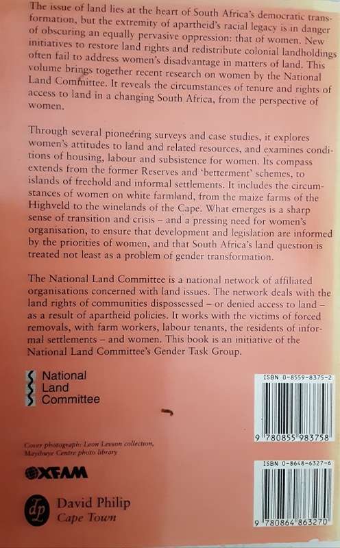 Women, Land and Authority edited by Shamim Meer
