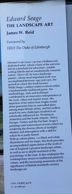 Edward Seago The Landscape Art by James W Reid **SIGNED by the author**