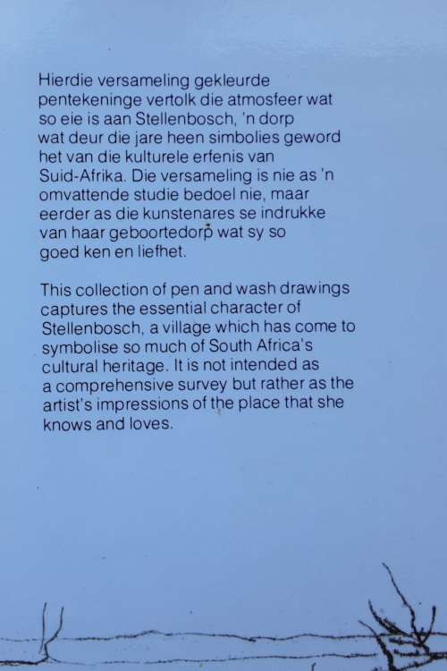 Eikestad A Collection of Pen and Wash Drawings of Stellenbosch by Cora Coetzee
